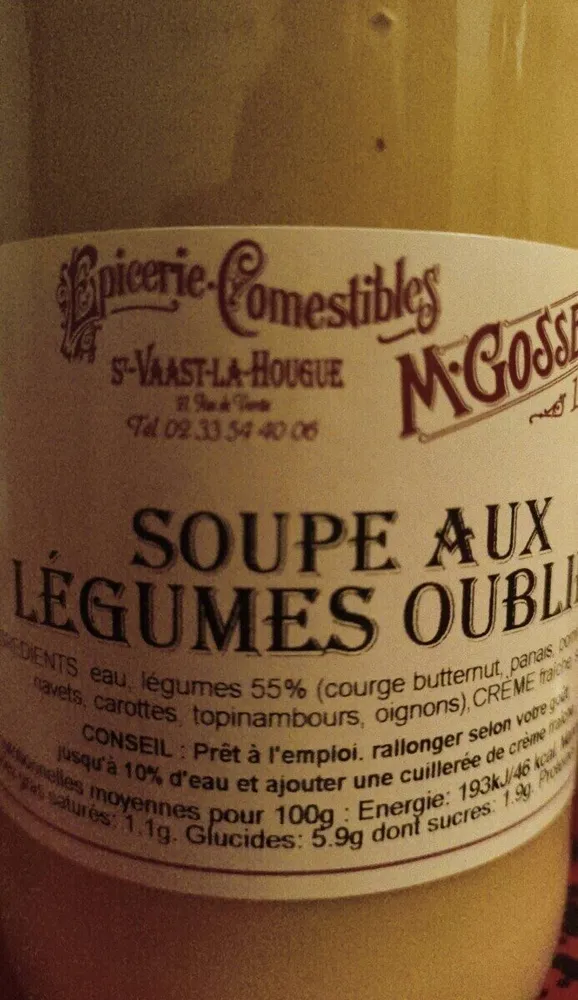 Soupe aux légumes oubliés