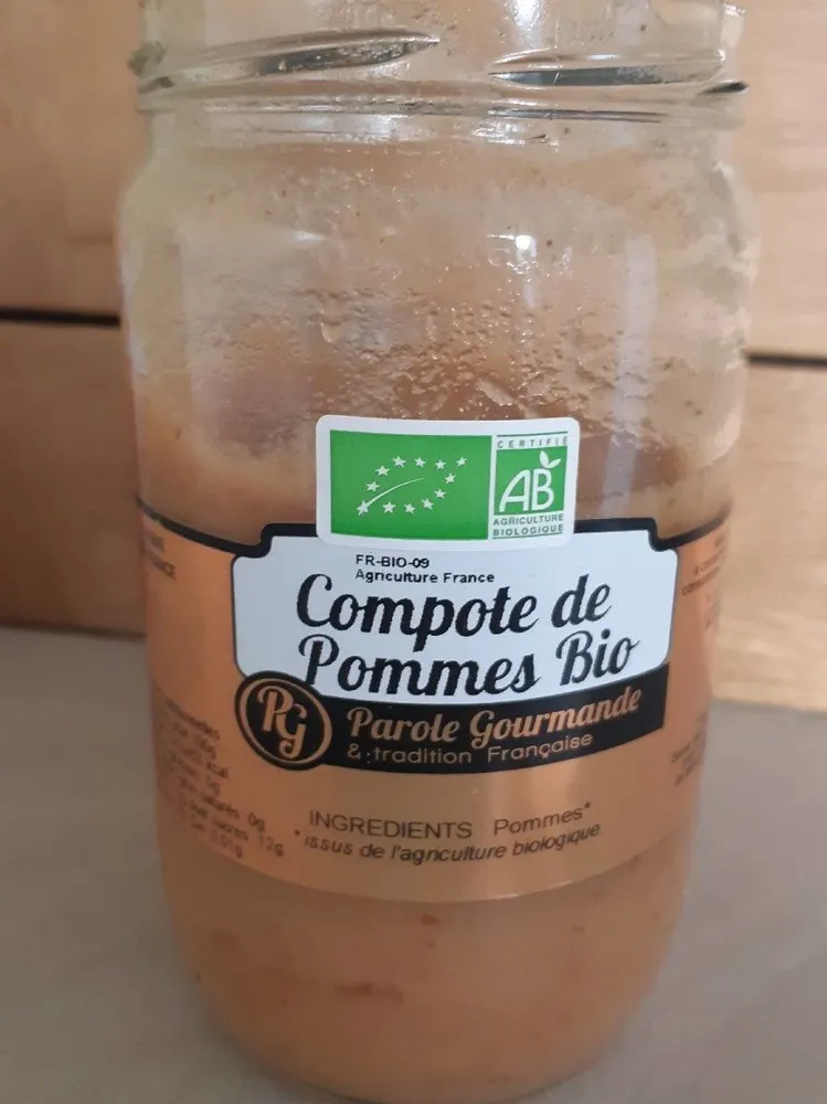 Compote de pommes bio
