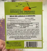 Bolo de laranja e cenoura
