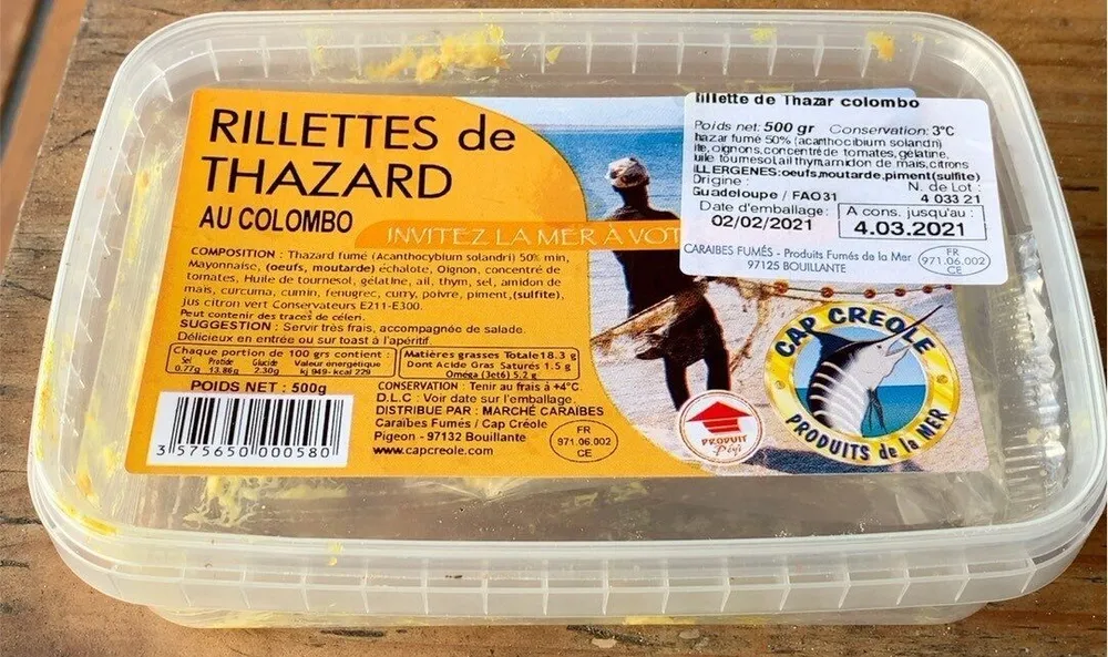 Rilettes thazards au colombo