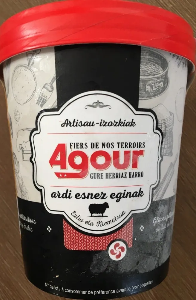 Glace pâtissières au lait de brebis