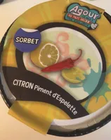 Sorbet citron piment d'Espelette