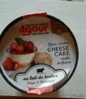 Glace irorkia cheese cake coulis fraise