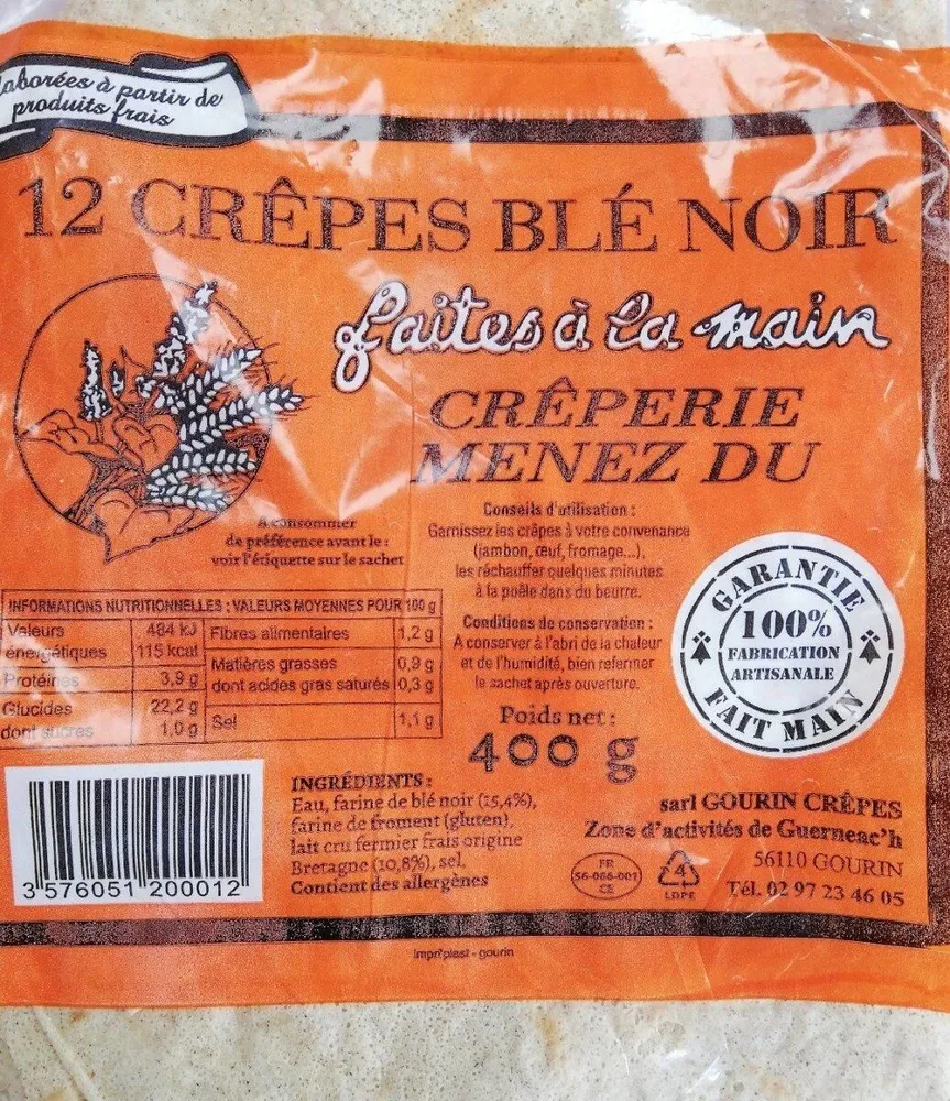12 crêpes de blé noir