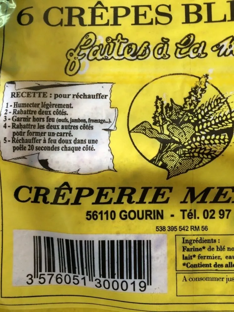 Crepes de ble noir