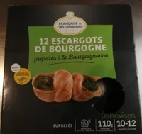 12 escargots de Bourgogne préparés à la Bourguignonne