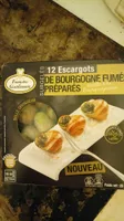 12 escargots de Bourgogne fumés préparés
