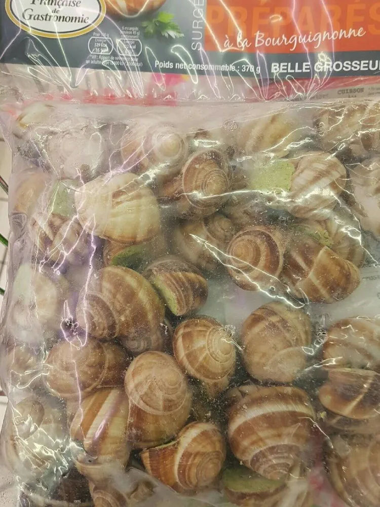 Escargots préparés à la bourguignonne