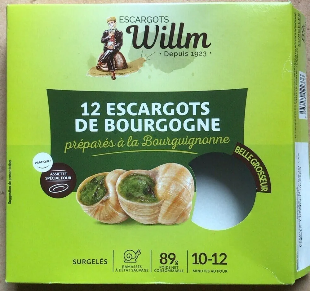 12 escargots de Bourgogne