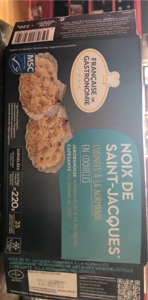 Noix de Saint-Jacques à la normande en coquilles