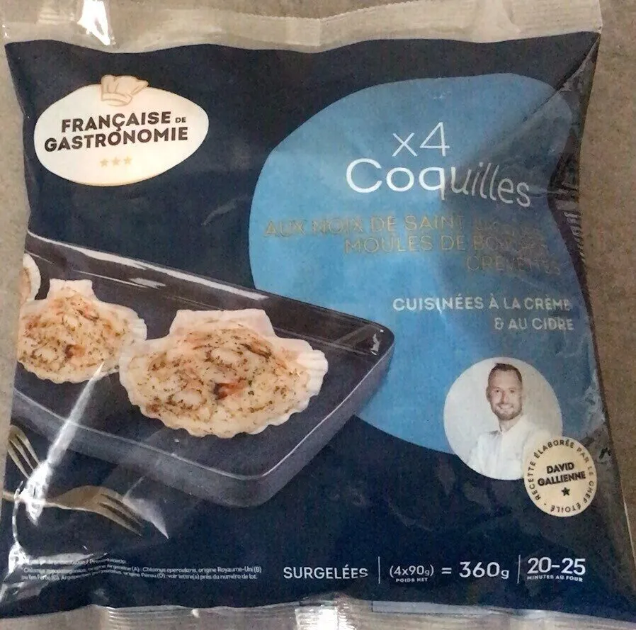 Coquilles aux noix de saint jacques