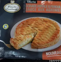 Tourte dorade royale et fenouil sauce aux agrumes