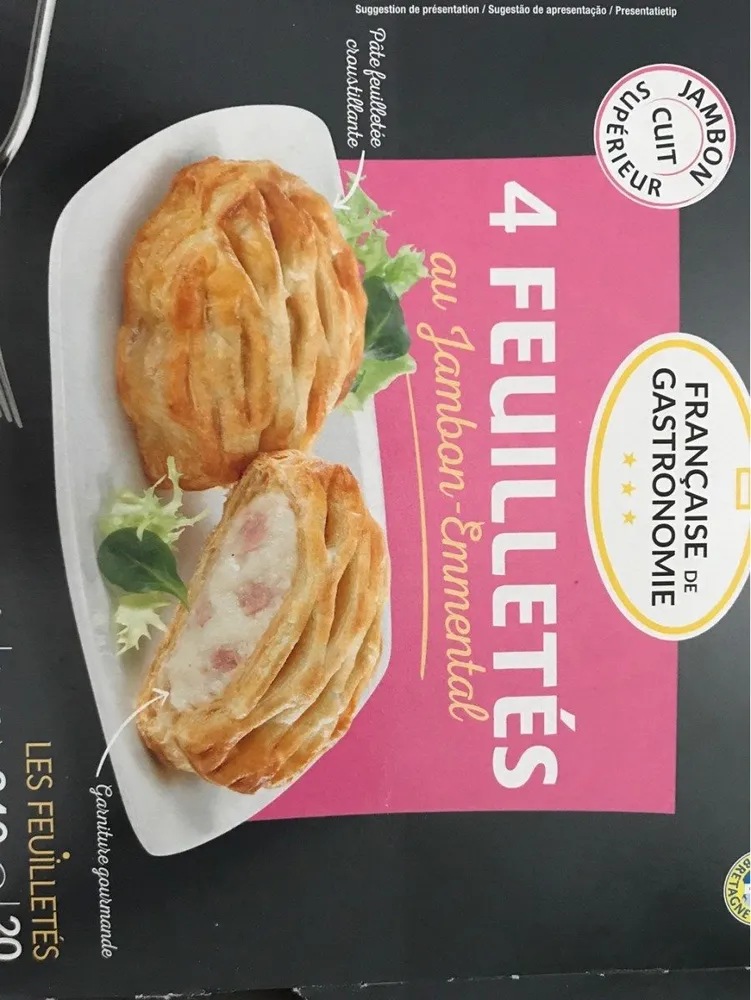 Feuilletes jambon emmental