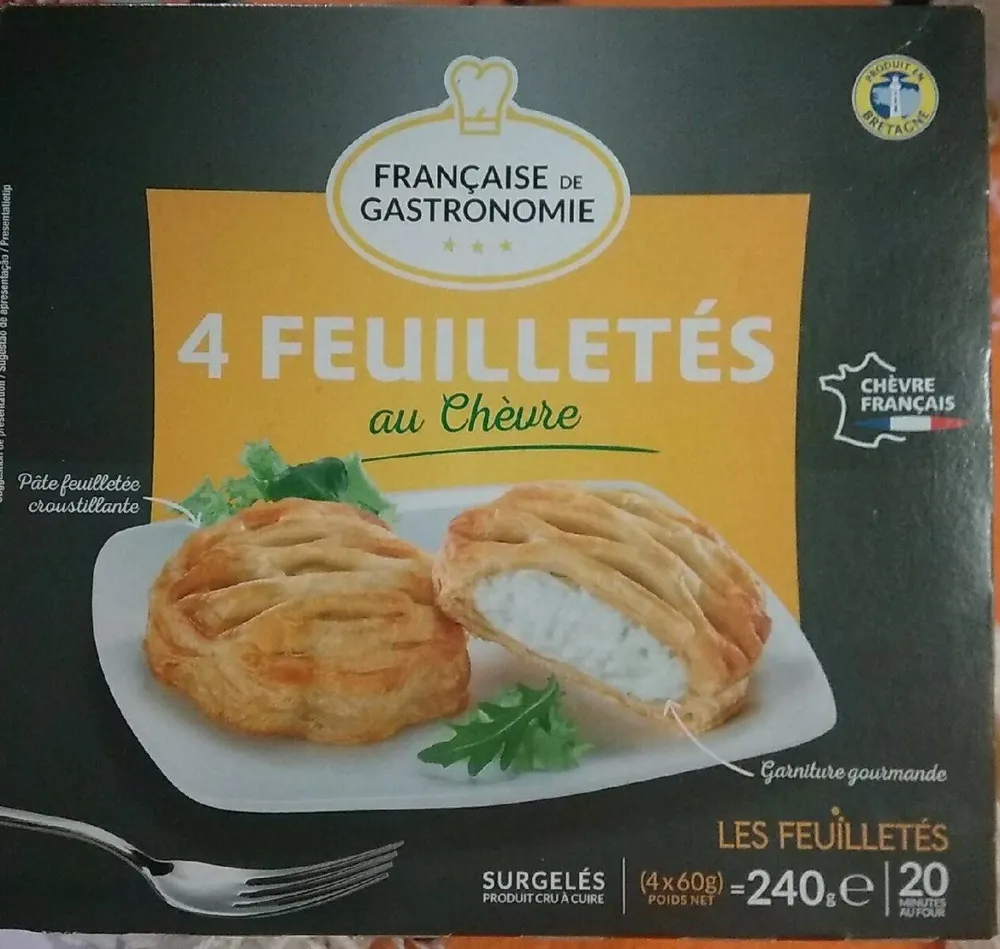 4 feuilletés au chevre