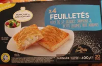Feuilletés noix de St-Jacques, saumon