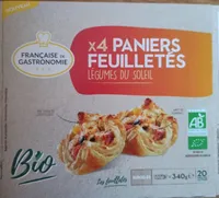 Paniers feuilletés Légumes du soleil