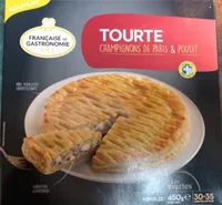 Tourte champignons poulet