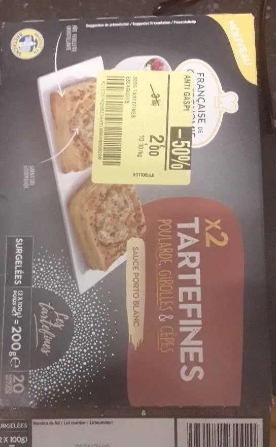 Tartefines poularde girolles