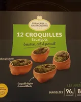 12 croquilles escargots beurre ail persil