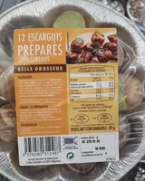 12 Escargots préparés surgelés