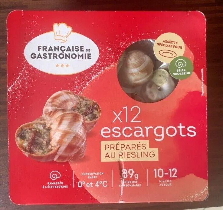 x12 Escargots préparés au riesling