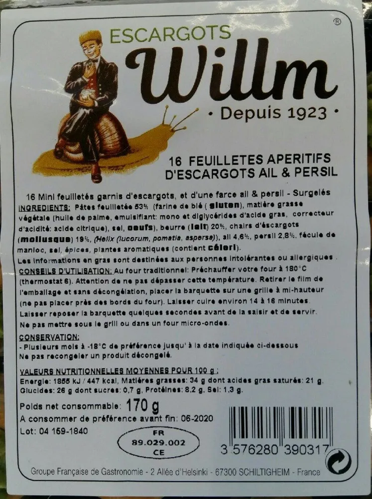 Escargots Willm