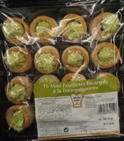 16 mini feuilletés escargots à la bourguignonne