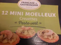 Mini moelleux crevettes pesto very