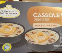 CASSOLETYES AUX ESCARGOTS ET CEPES SAUCE AU RIESLING
