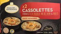 Cassolettes cuisinées à la volaille, riz de veau et bolets