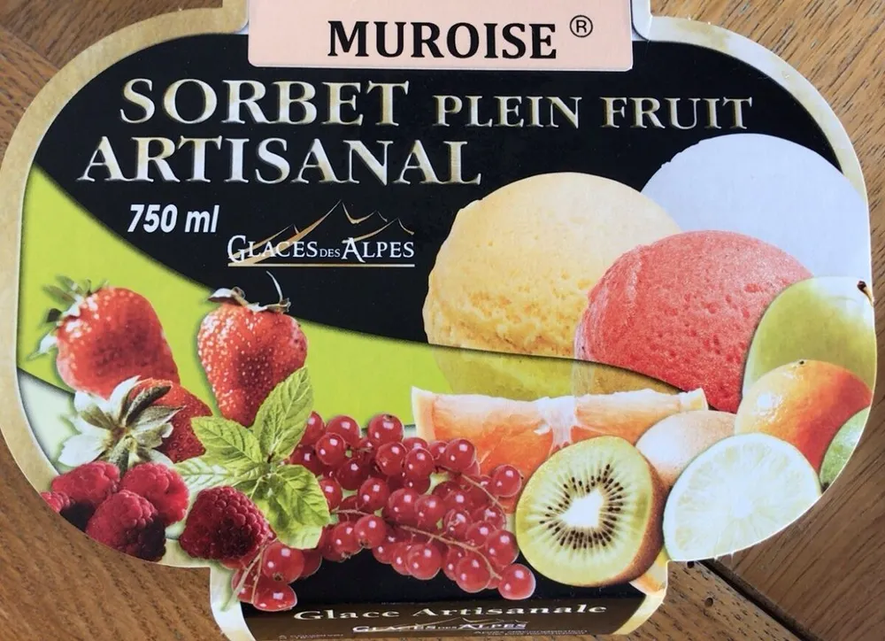 Sorbet plein fruit artisanal muroise
