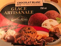 Glace artisanale chocolat blanc