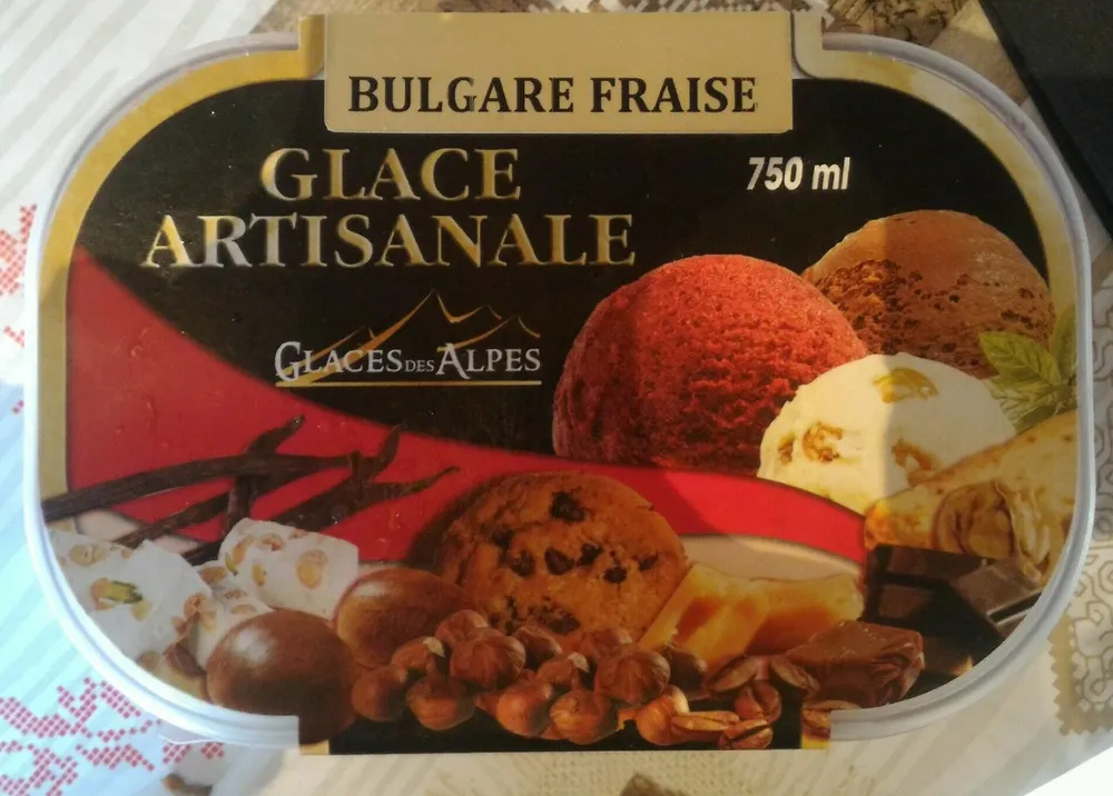 Glace bulgare fraise