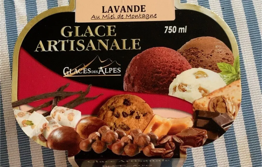 Glace lavande au miel de montagne