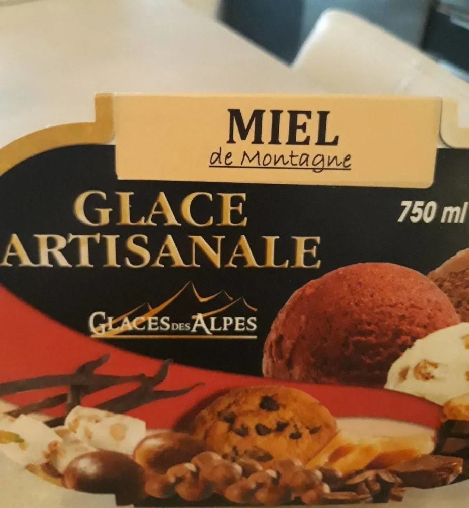 Glace miel de montagne
