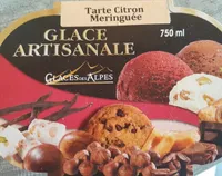 Tarte citron meringuée glace artisanale