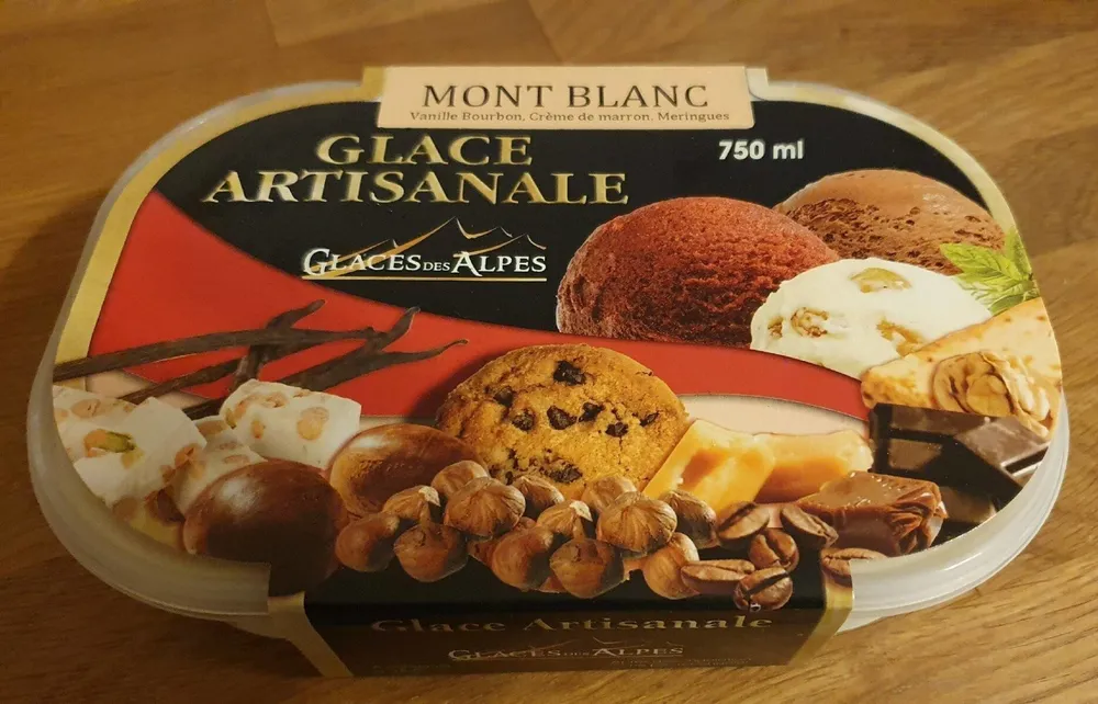 Glace artisanale mont blanc