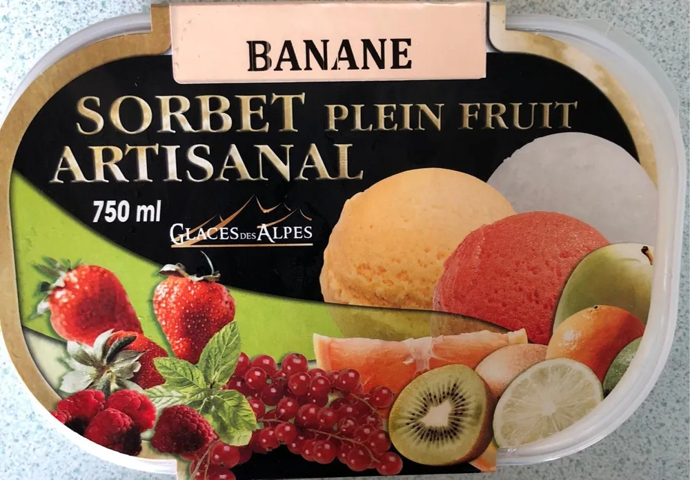 Sorbet banane artisanal