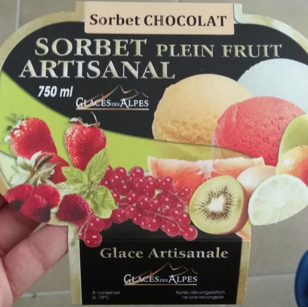 sorbet chocolat