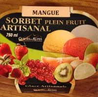 Sorbet artisanal mangue