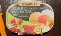 Sorbet artisanal mirabelle