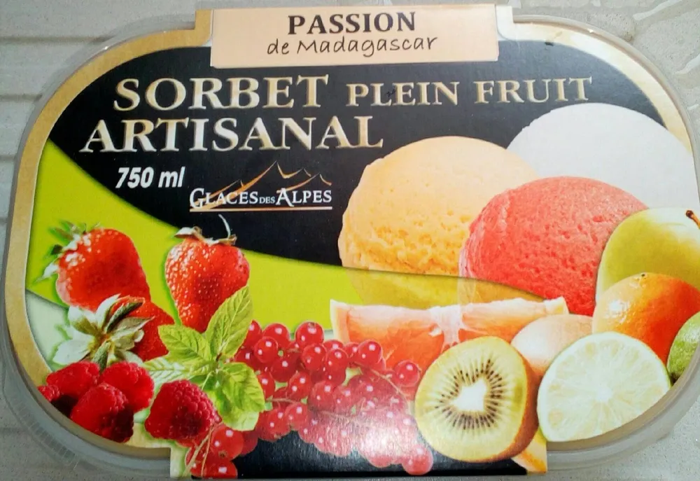 Sorbet artisanal passion de Madagascar