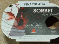 Sorbet artisanal pinacolada