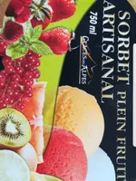 Sorbet plein fruit menthe verte