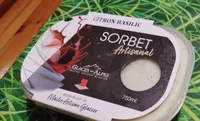 Sorbet artisanal Citron basilic