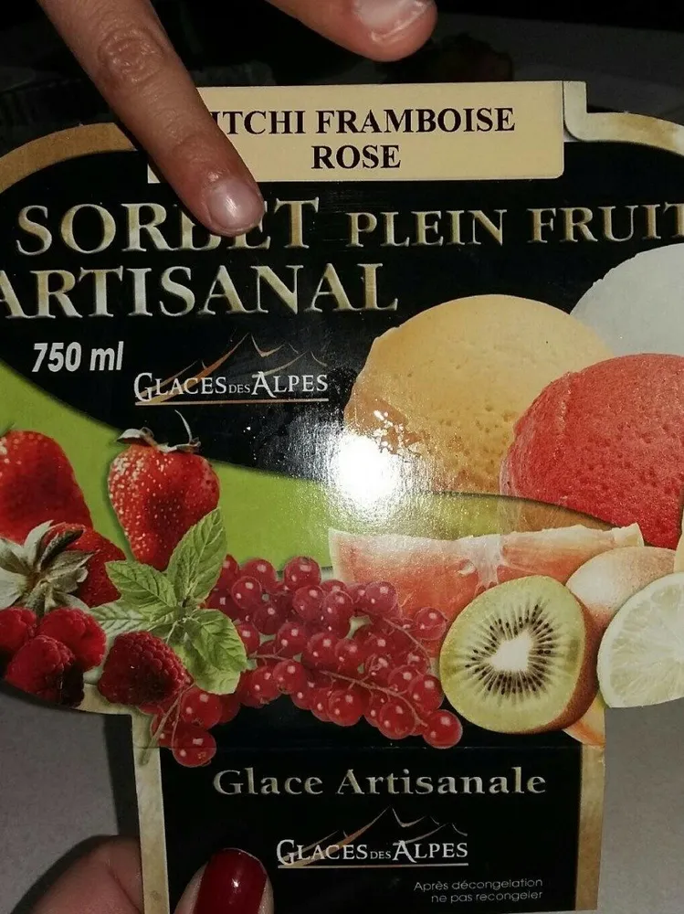 sorbet Litchi Framboise Rose