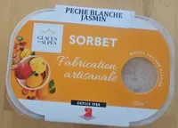 Glace pêche blanche jasmin