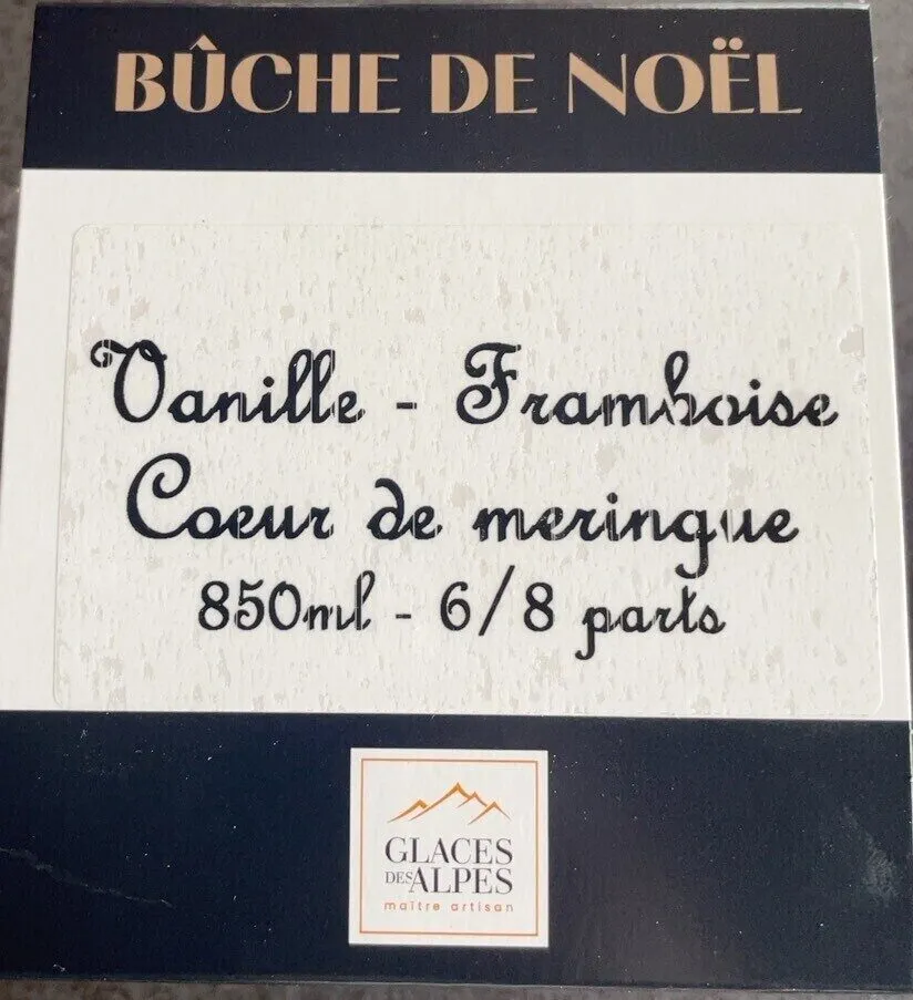 Bûche glacée Vanille Framboise