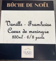 Bûche glacée Vanille Framboise