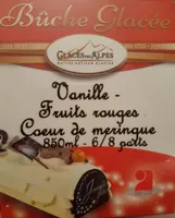 Bûche glacée vanille fruits rouges
